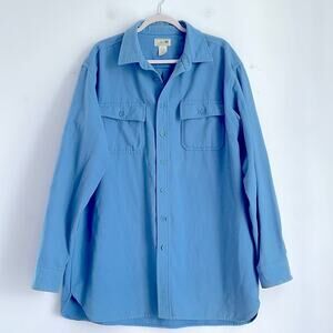 L. L. Bean 100% cotton flannel long sleeve button down shirt sz XLT (tall)